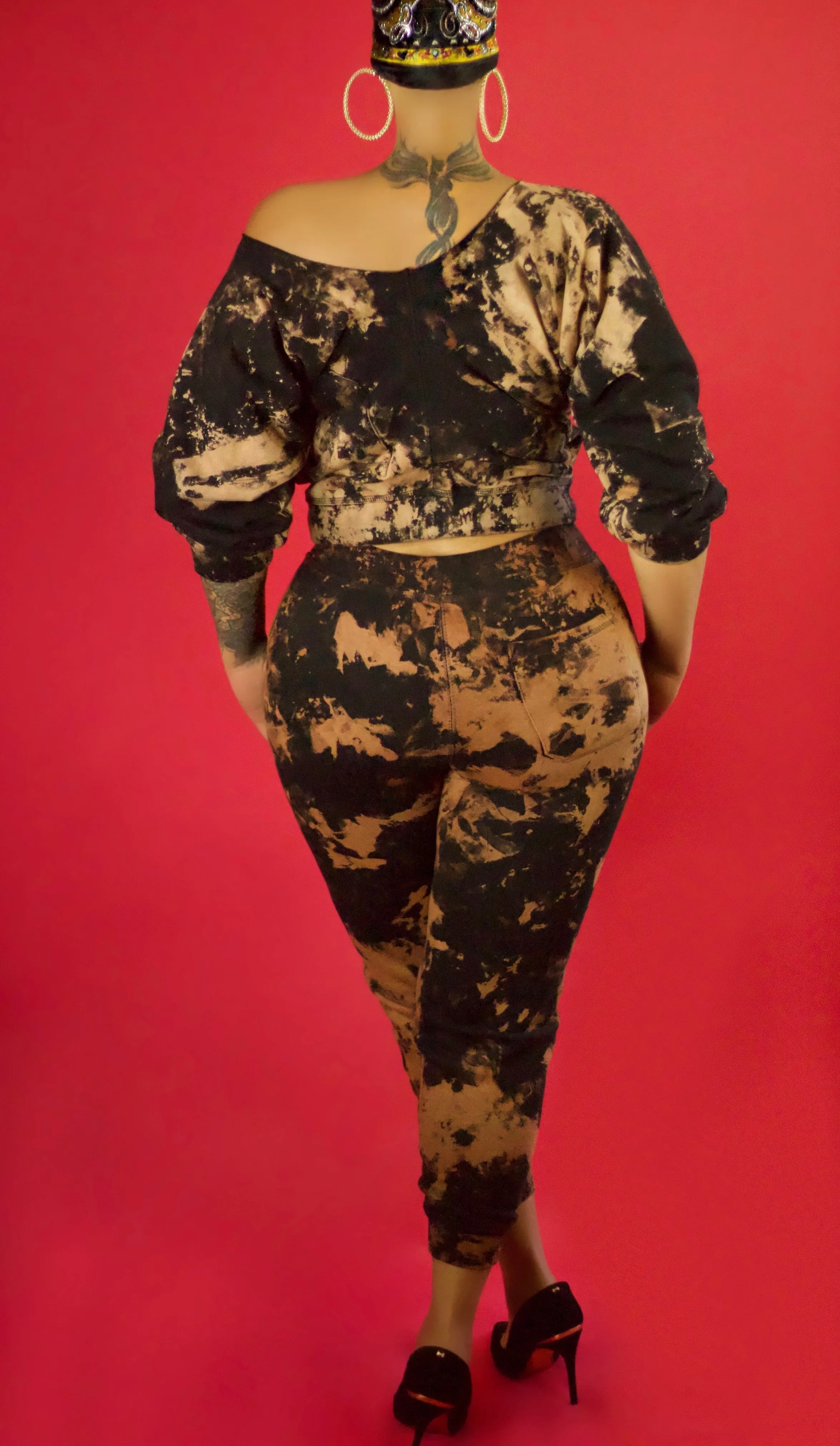 Fallon Aurielle Signature Acid Wash Jogger Set