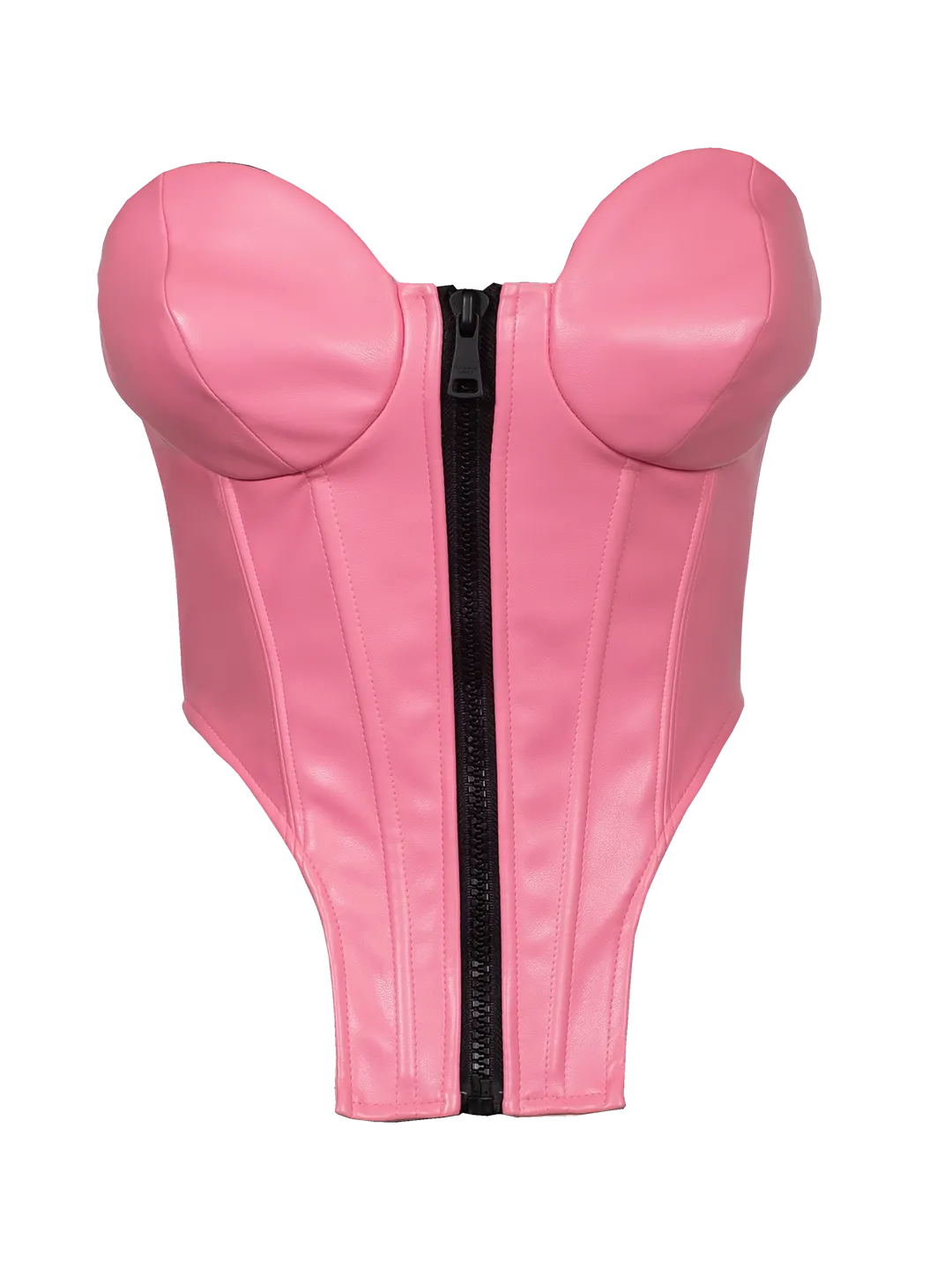 Faux Leather Corset Top