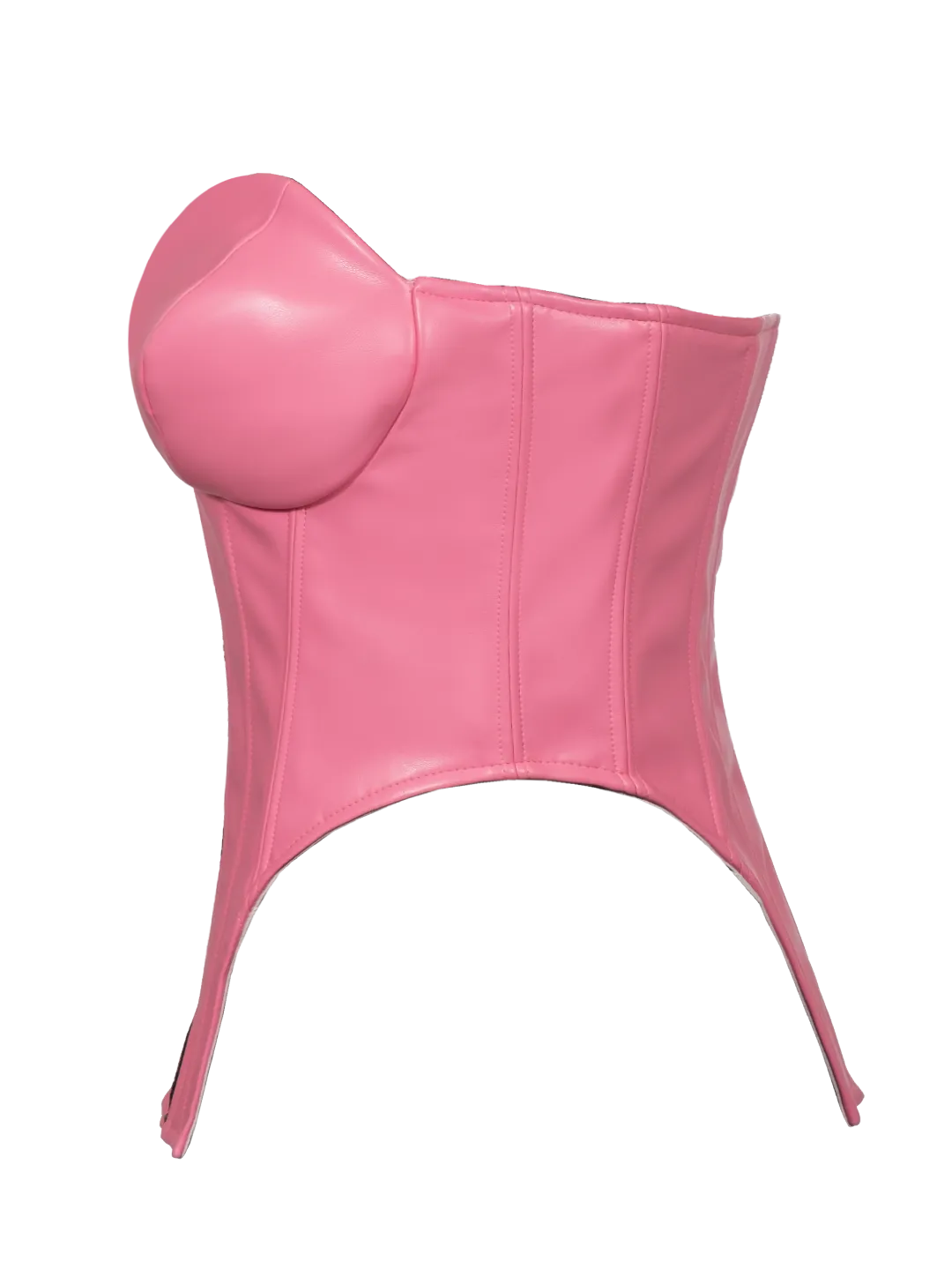 Faux Leather Corset Top