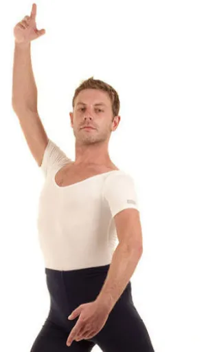 Freed AARON/T Men's Cap Sleeve Leotard With Thong Bottom