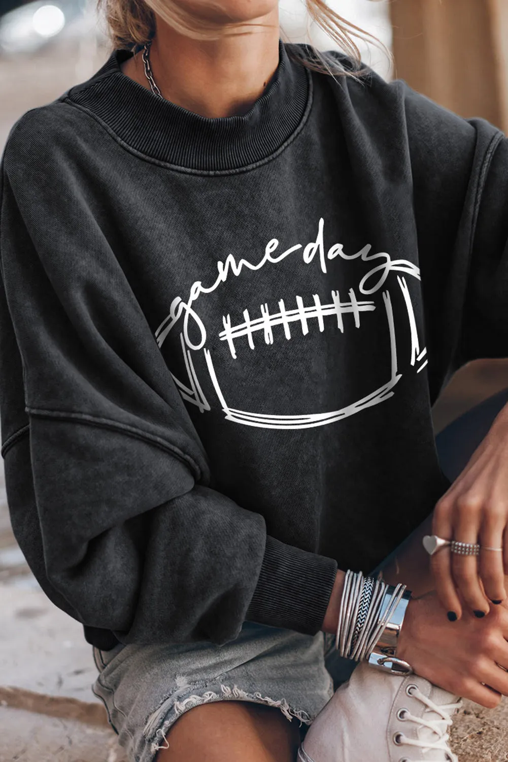 Game day FOOTBALL Graphic Sweatshirt