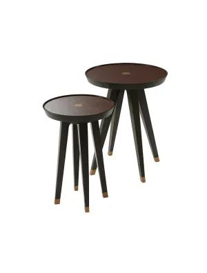 Gaspar Bunching Table - Merlot Leather