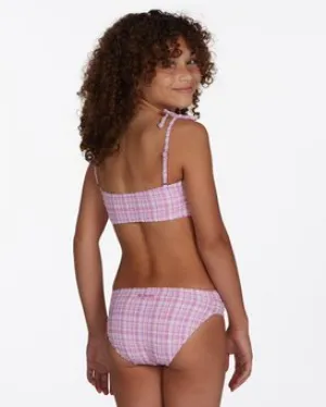 Girl's Checkin The Waves Tie Trilet
