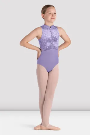 Girls Tanya Zip Front Leotard