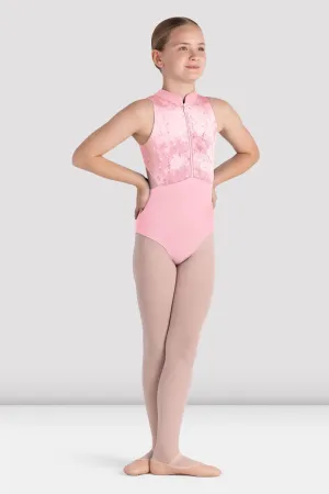 Girls Tanya Zip Front Leotard