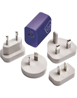 Go Travel Worldwide USB-A & USB-C Charger  