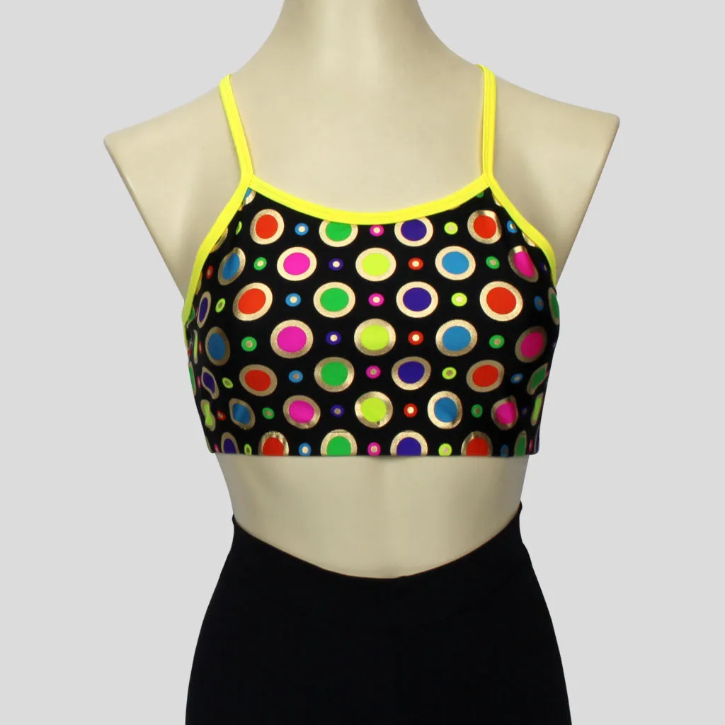 Gold Ring Polka Dot Crop Top