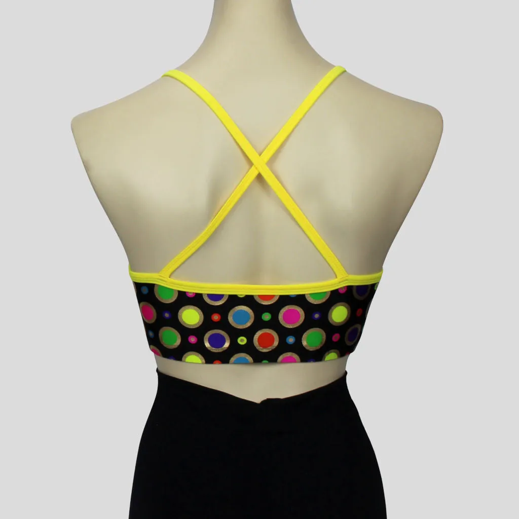 Gold Ring Polka Dot Crop Top