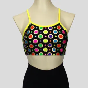 Gold Ring Polka Dot Crop Top