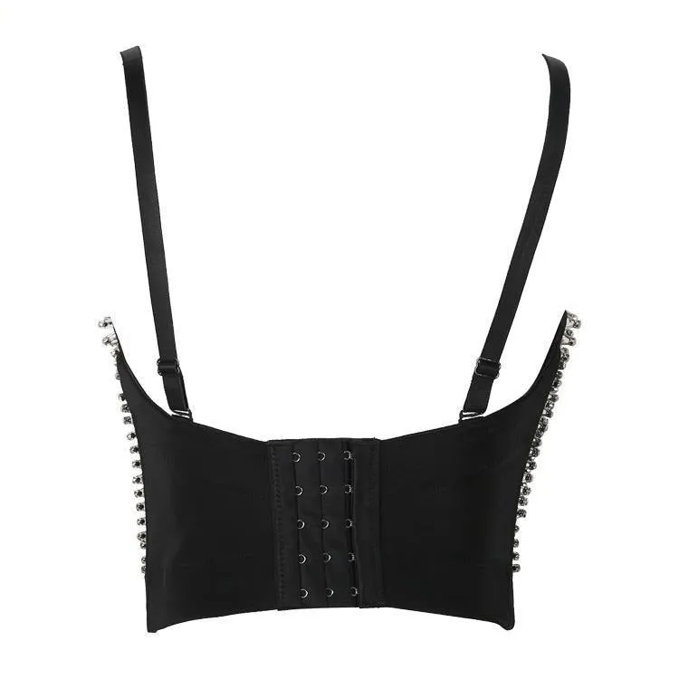 Gorgeous Rhinestone Push Up Corset