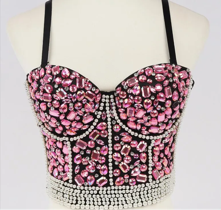 Gorgeous Rhinestone Push Up Corset