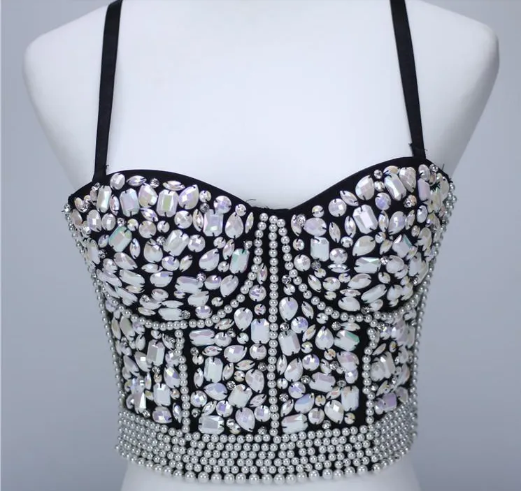 Gorgeous Rhinestone Push Up Corset