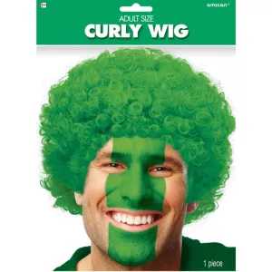 Green Curly Wig