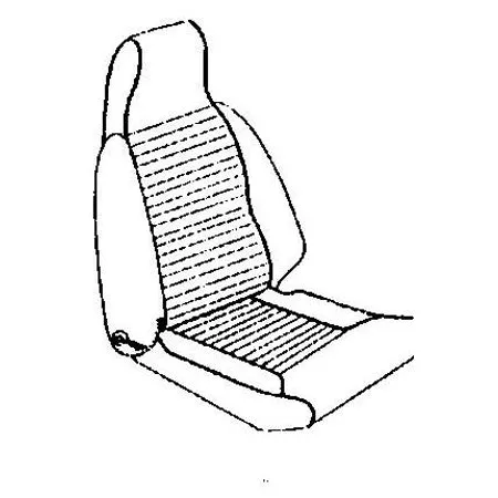 GT6 MKII USA ONLY HIGH BACK SEAT COVERING KIT 1969-70 LEATHER