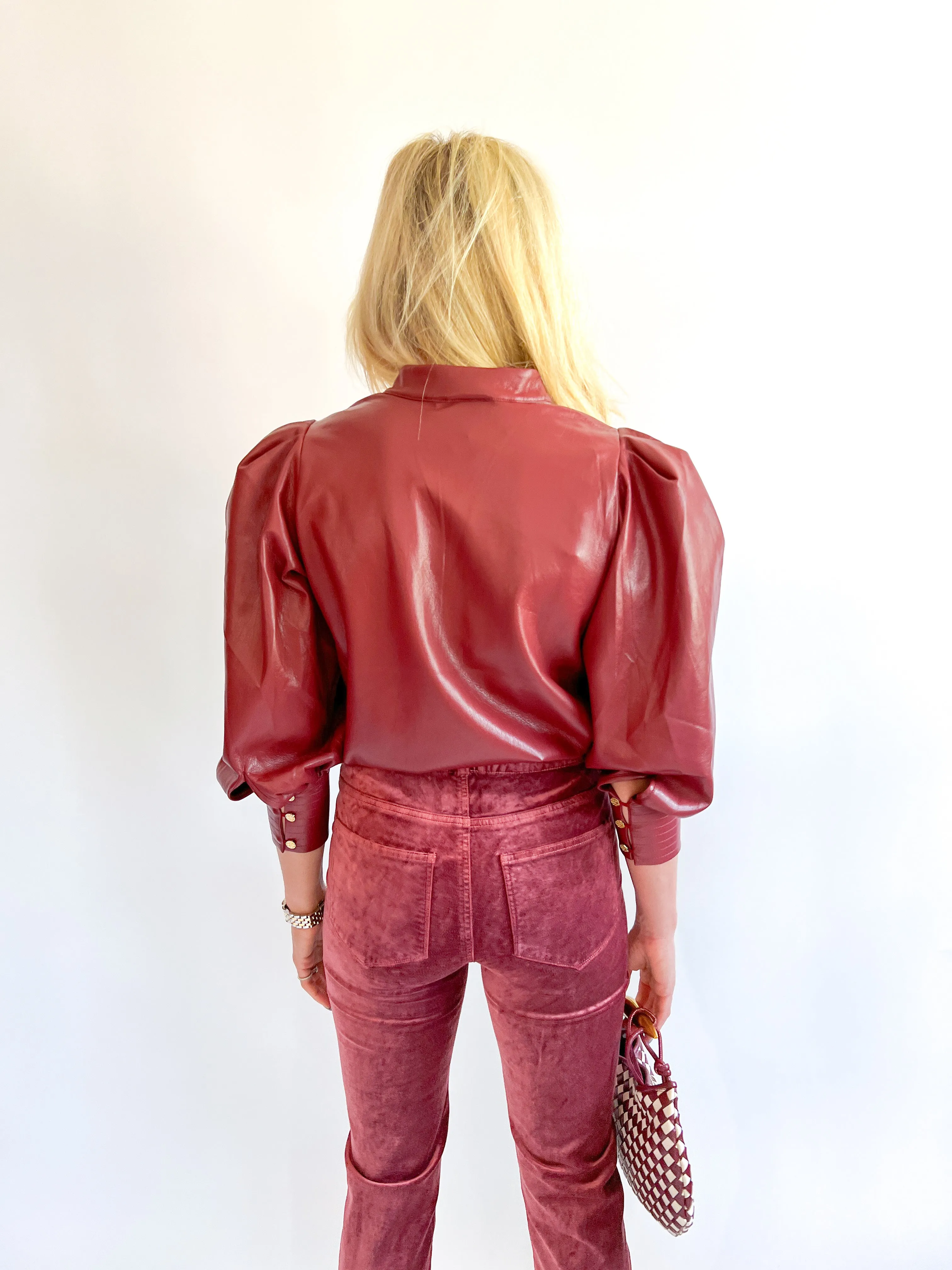 Hampton Faux Leather Top