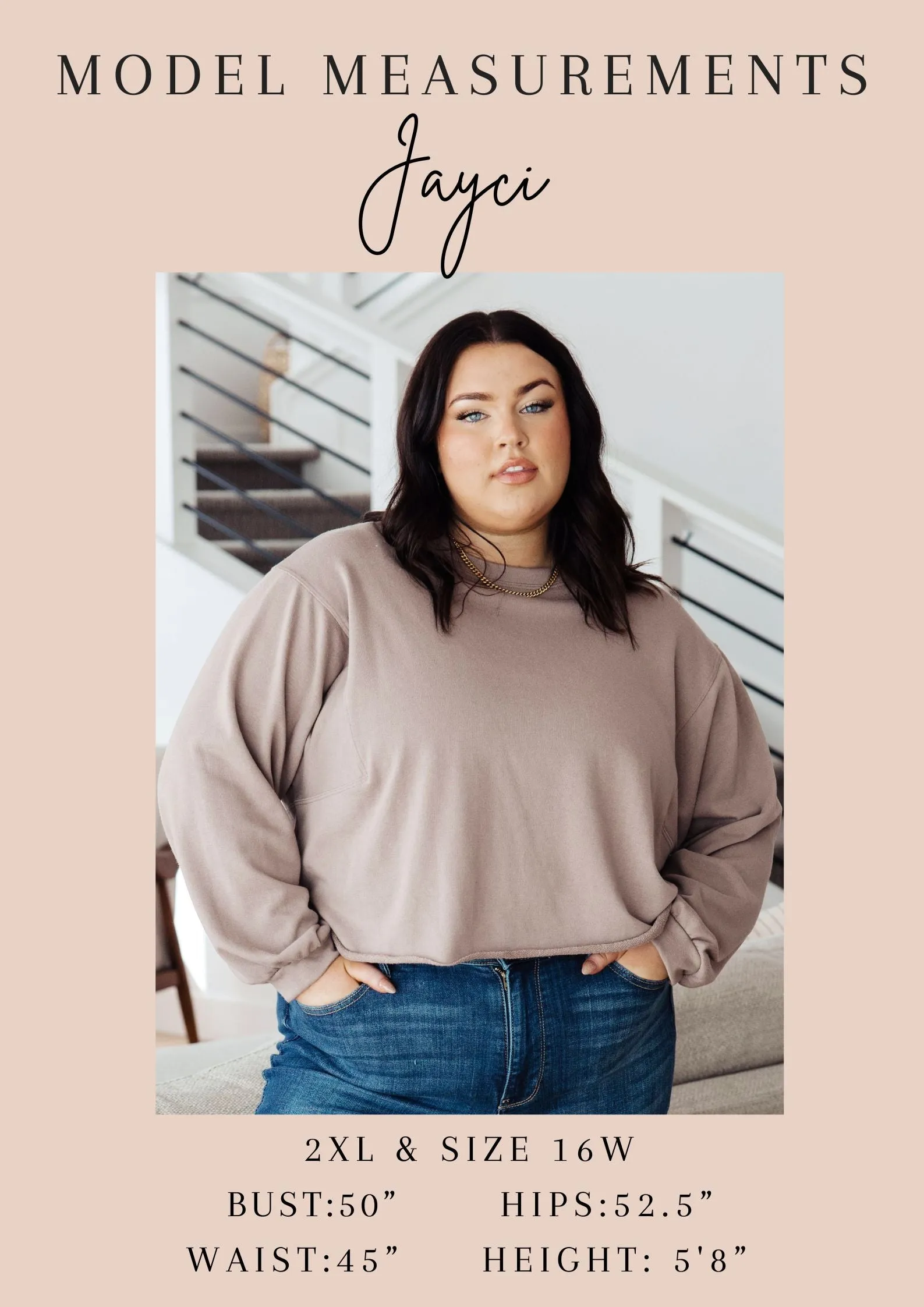 Hazel Blues® |  Lounge A Lot Cut Off Sweatshirt in Mocha