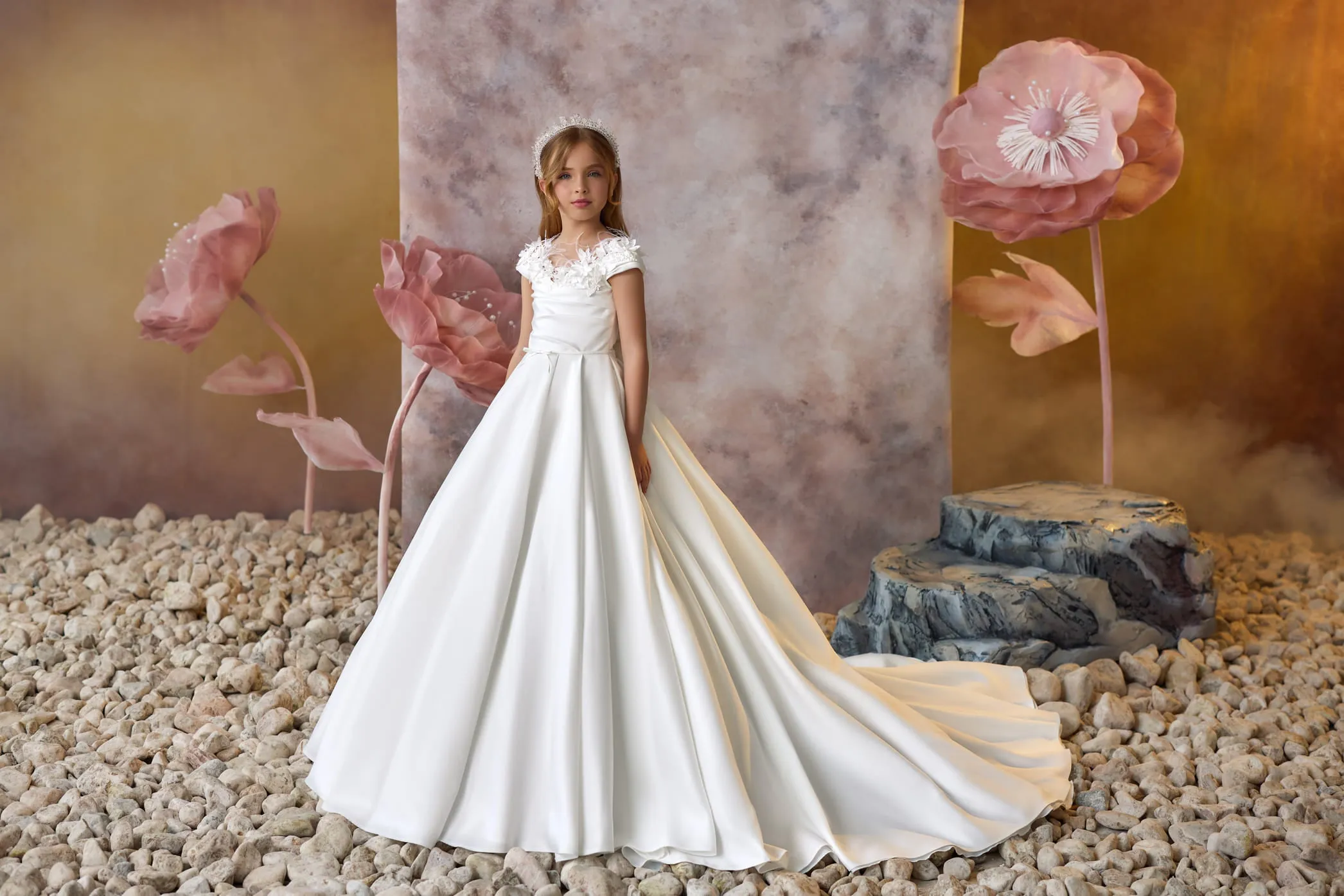 Heavenly Petals Communion Gown