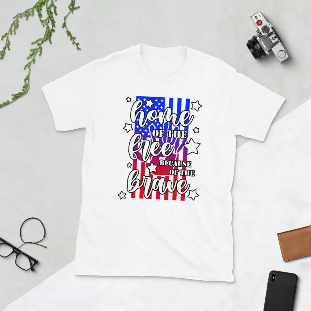 Home Of The Free Short-Sleeve Unisex T-Shirt