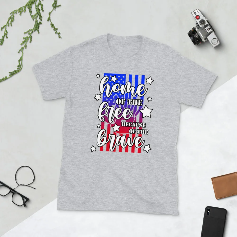 Home Of The Free Short-Sleeve Unisex T-Shirt