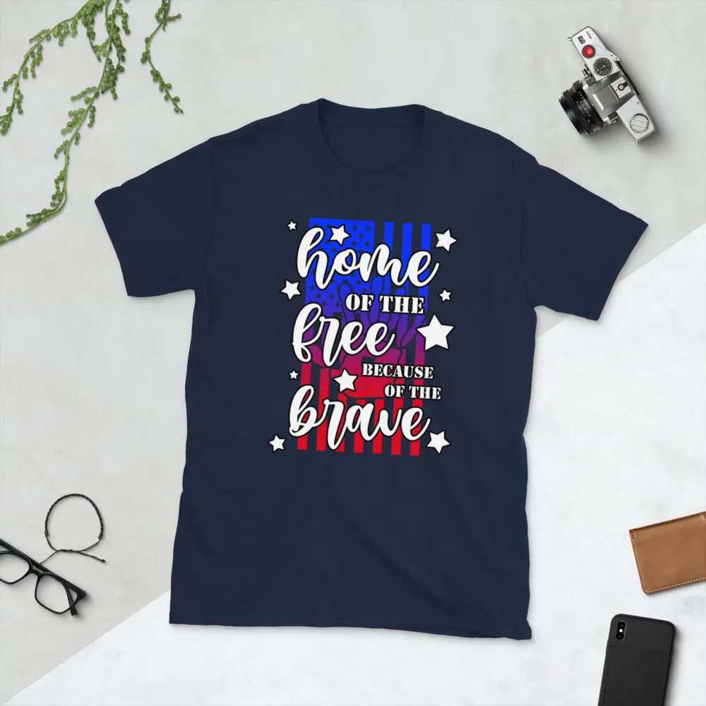 Home Of The Free Short-Sleeve Unisex T-Shirt