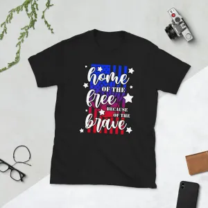 Home Of The Free Short-Sleeve Unisex T-Shirt