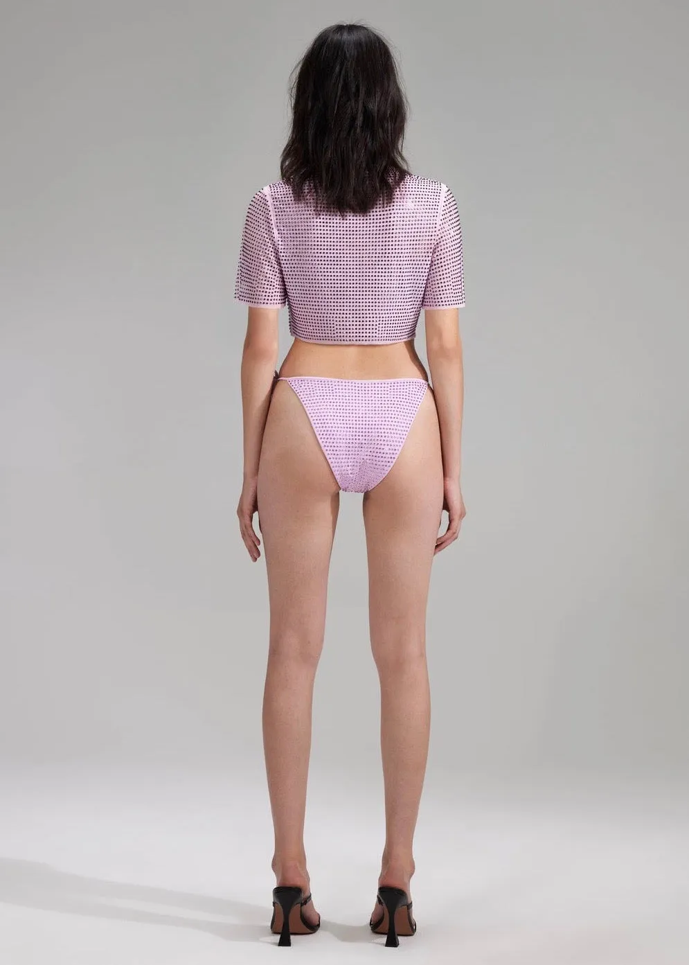 Hot Fix Mesh Crop Top (Lilac)