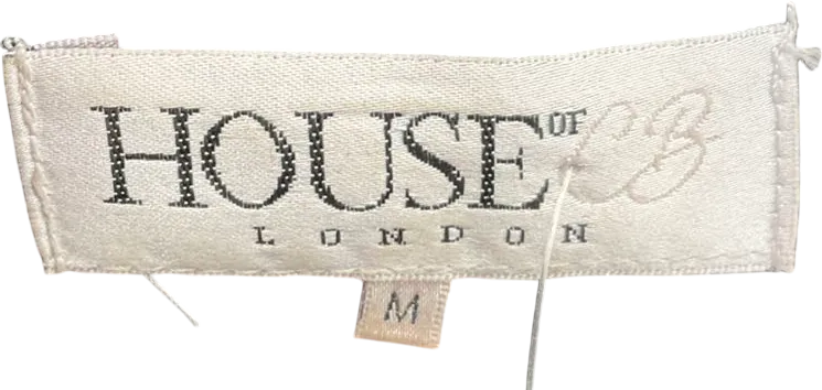 House of CB Esme Black Vegan Leather Shaped Bust Top UK M