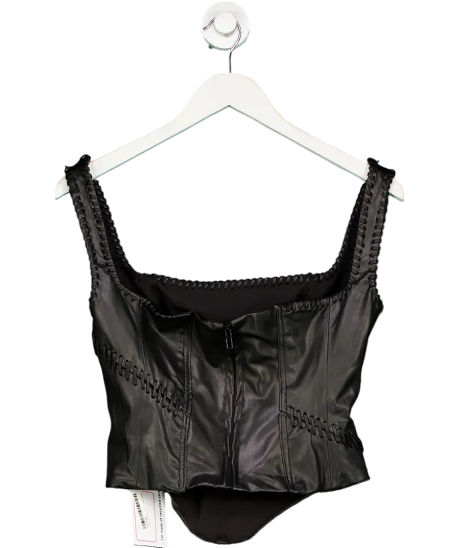 House of CB Leonie Black Vegan Corset UK XS