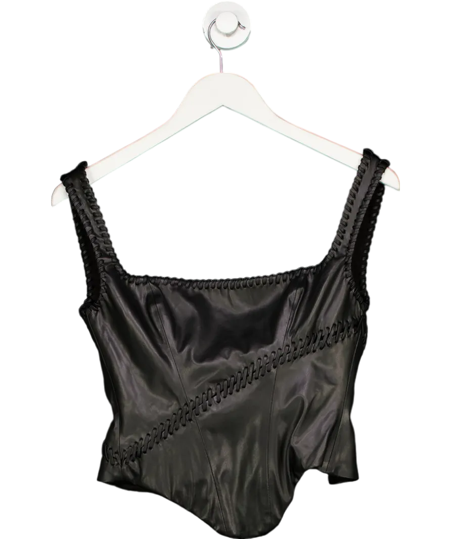House of CB Leonie Black Vegan Corset UK XS