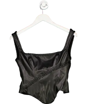 House of CB Leonie Black Vegan Corset UK XS