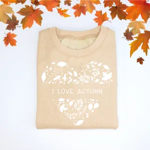 I Love Autumn Adult's Sweatshirt
