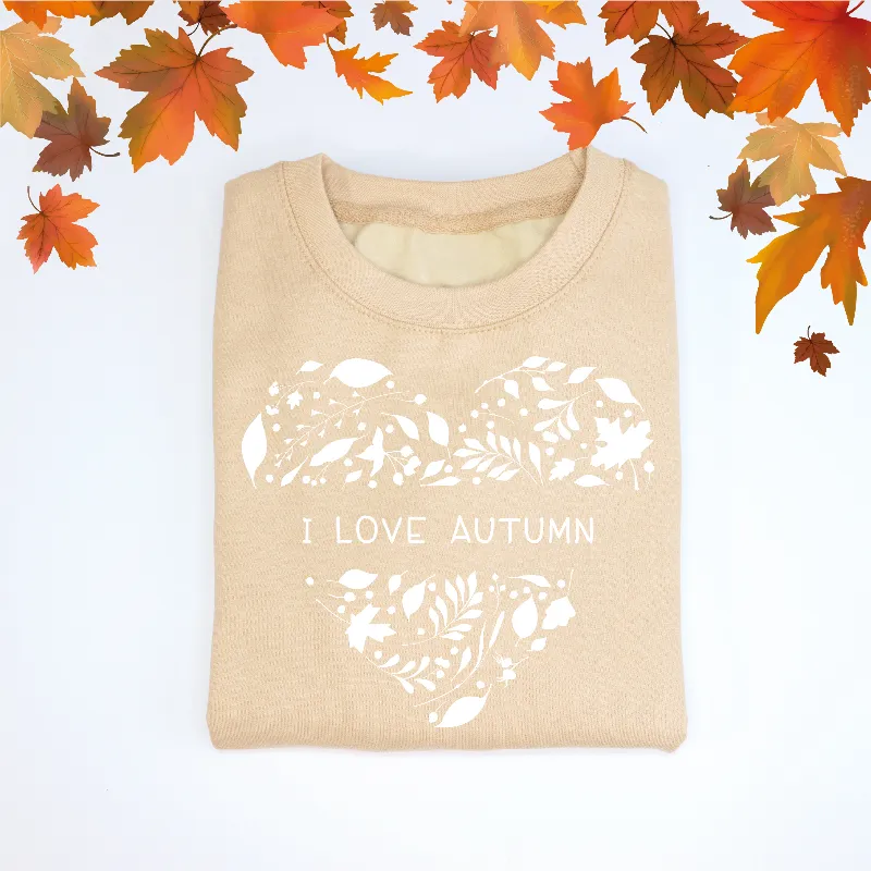 I Love Autumn Adult's Sweatshirt