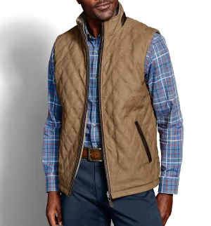 Johnston & Murphy Reversible Vest - Camel/Light Brown
