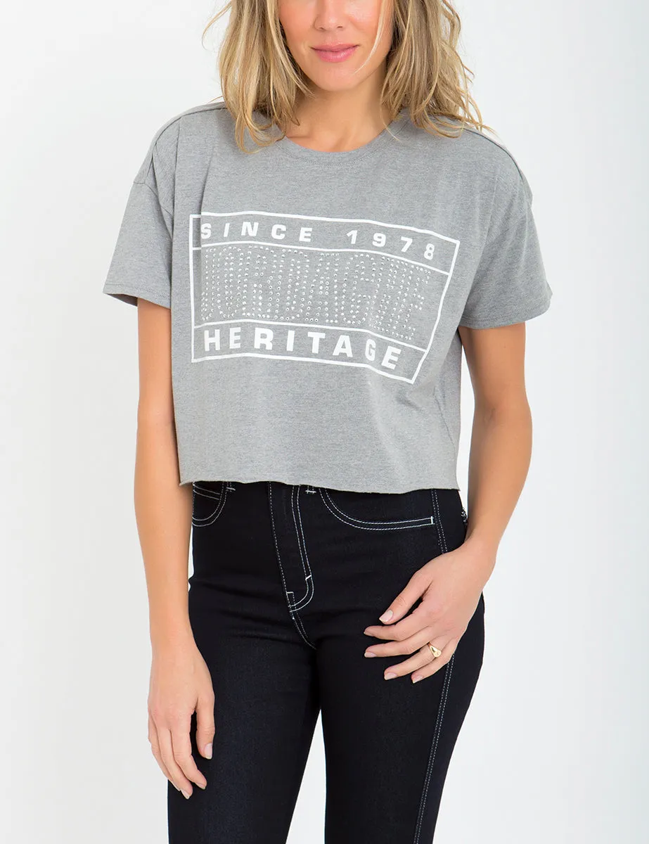 Kimberly Studded Crop Tee