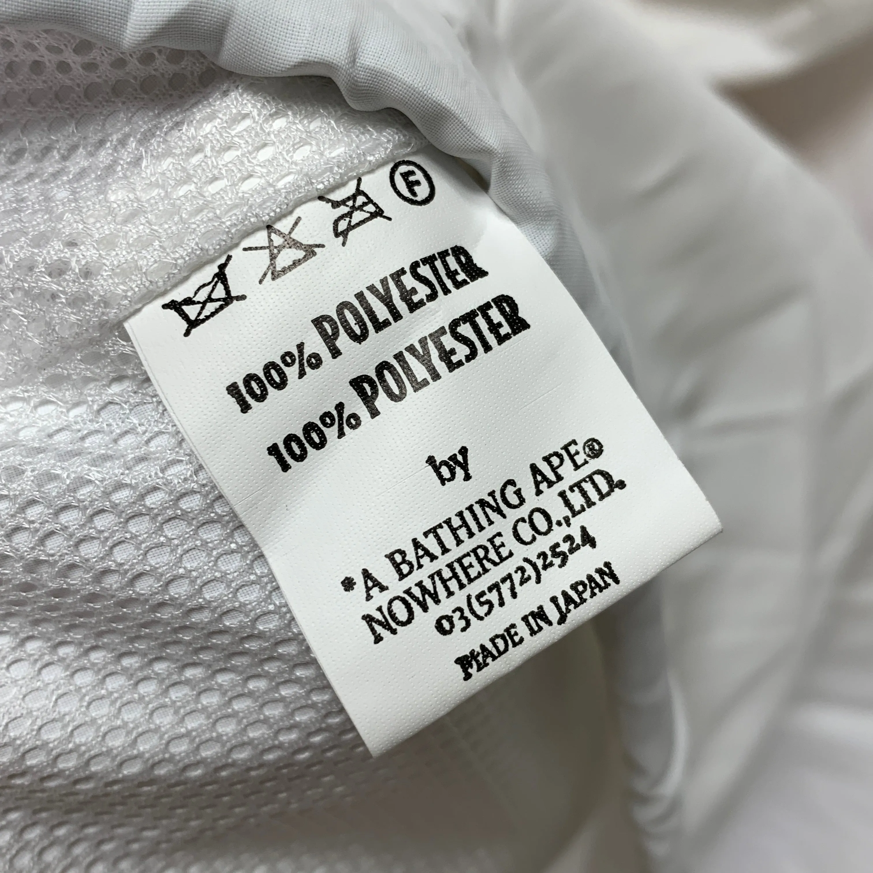 [L] A Bathing Ape Bape Vintage Footsoldier Rainbow Nylon Hooded Jacket