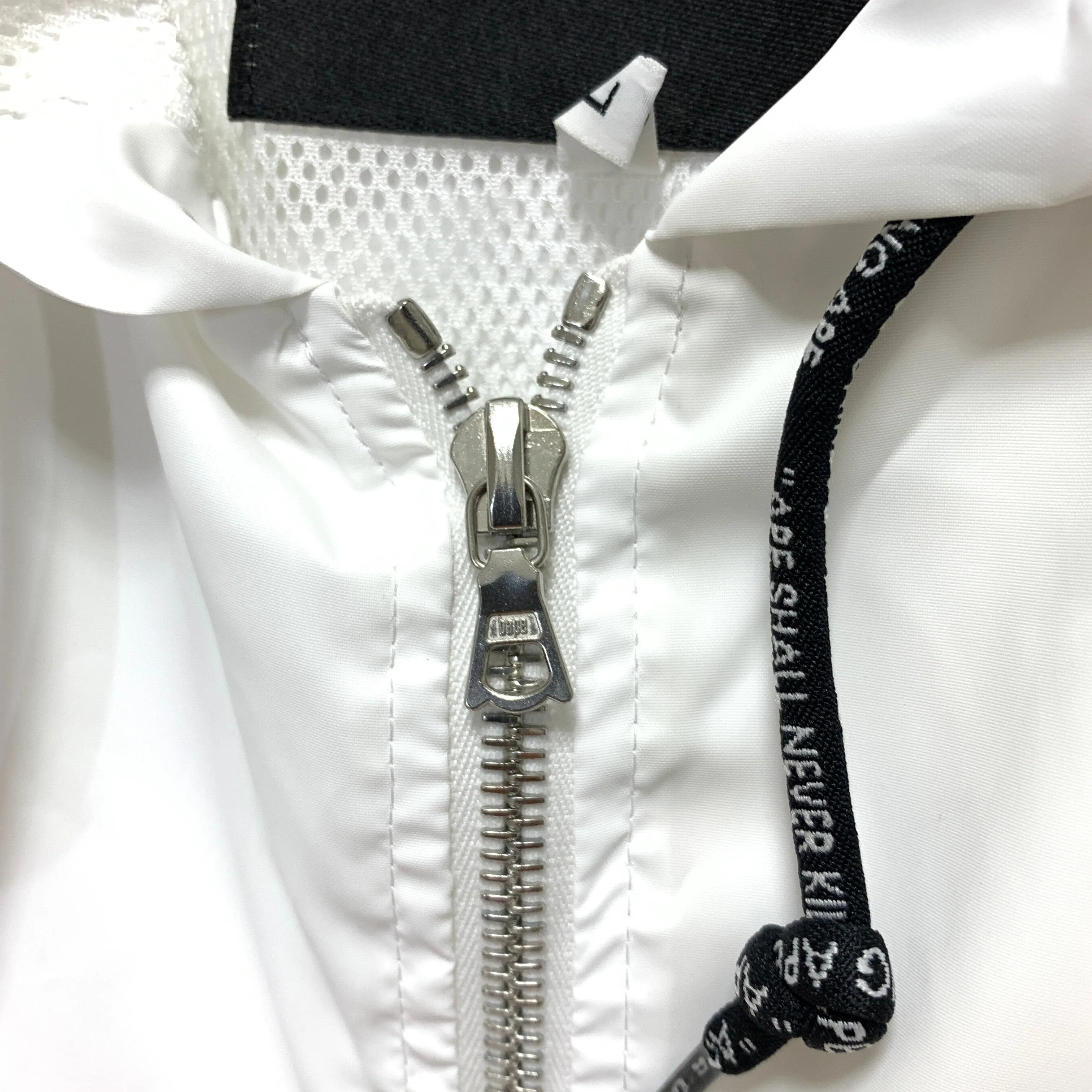 [L] A Bathing Ape Bape Vintage Footsoldier Rainbow Nylon Hooded Jacket