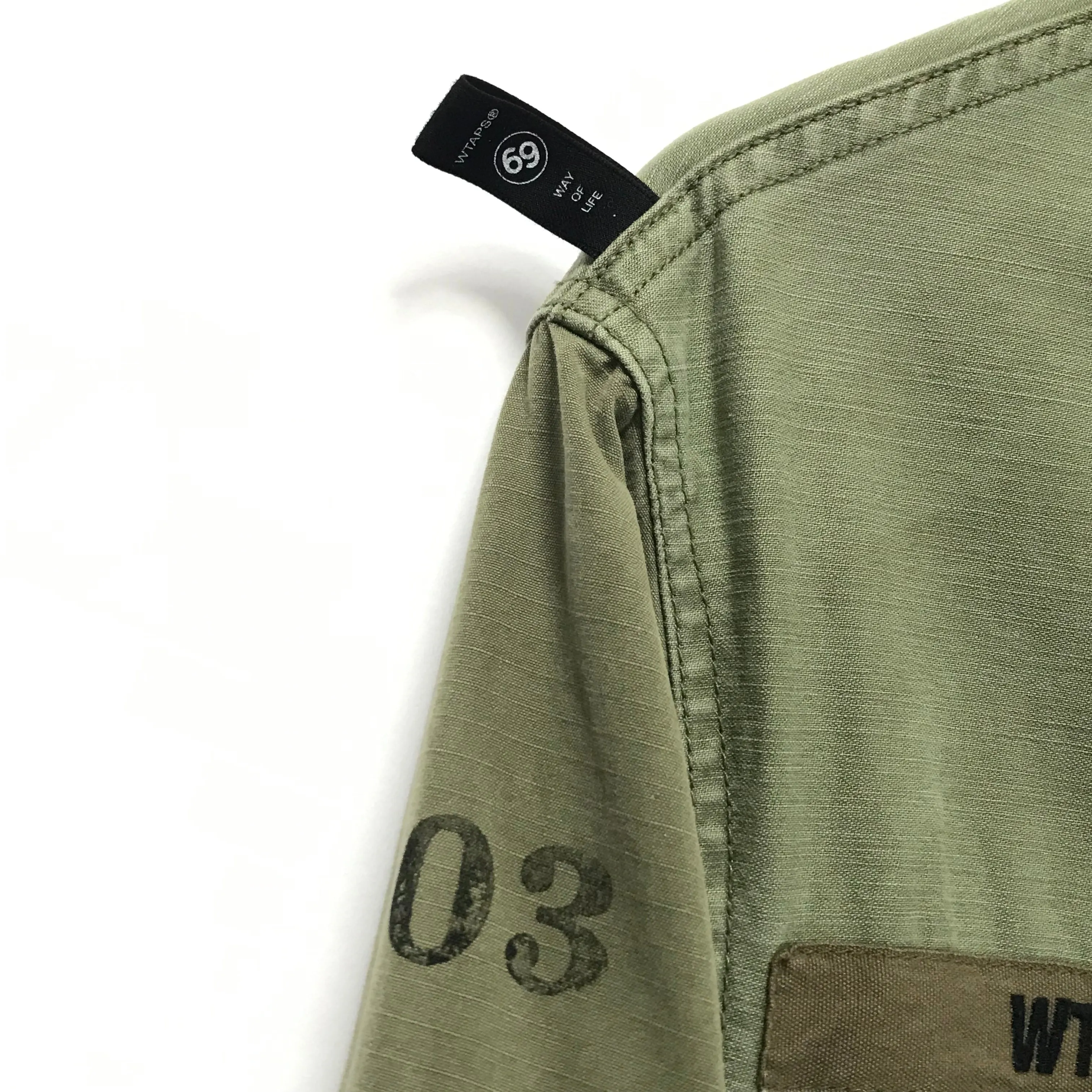 [L] WTaps12SS Ripstop M-65 Jacket Olive