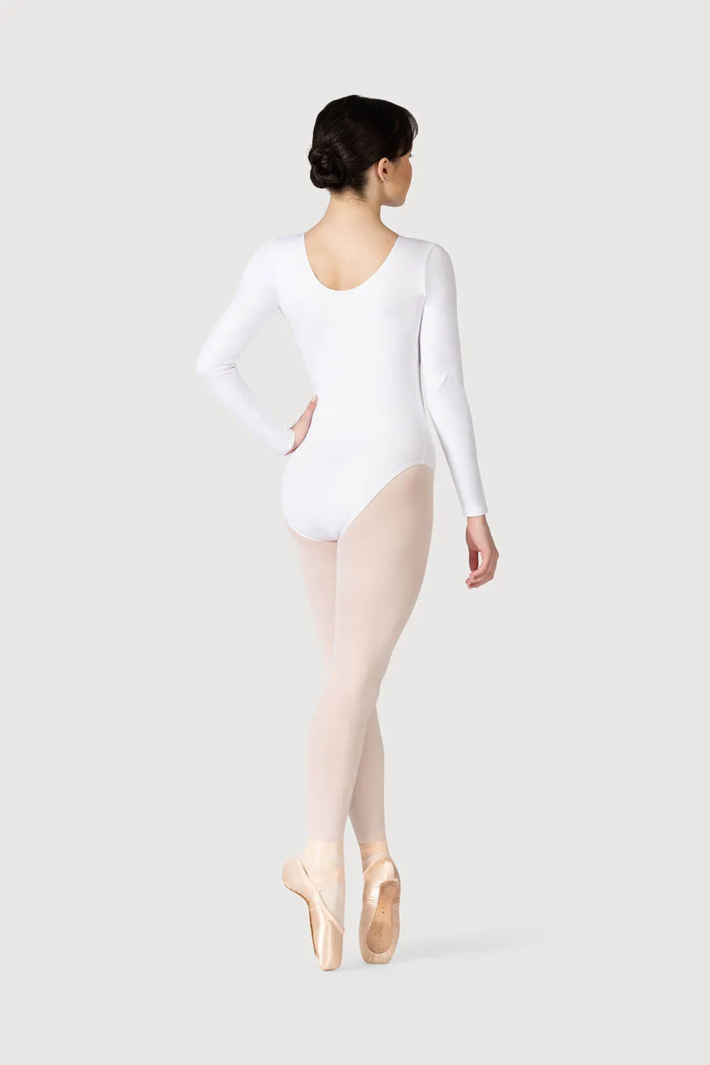 L0459 - Bloch Parla Gathered Long Sleeve Womens Leotard
