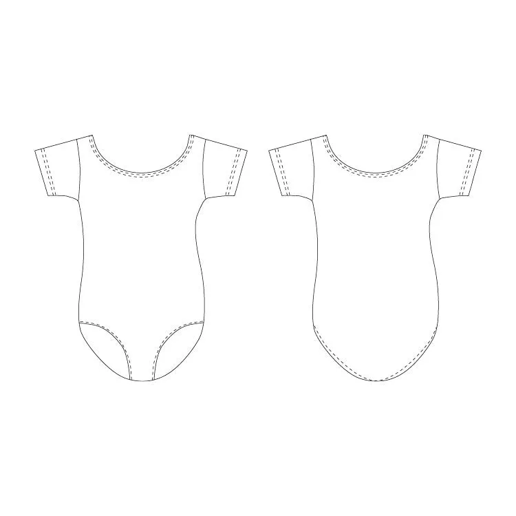 L3602M - Bloch Boyd Cap sleeve Mens Leotard