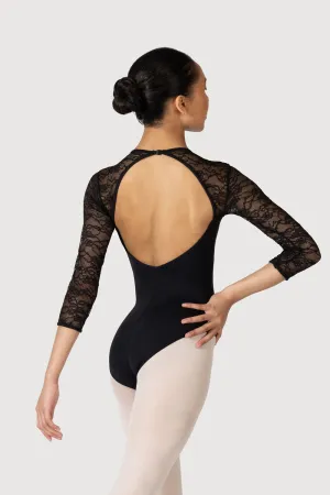 L56016 - Bloch Kate 3/4 Womens Sleeve Lace Leotard