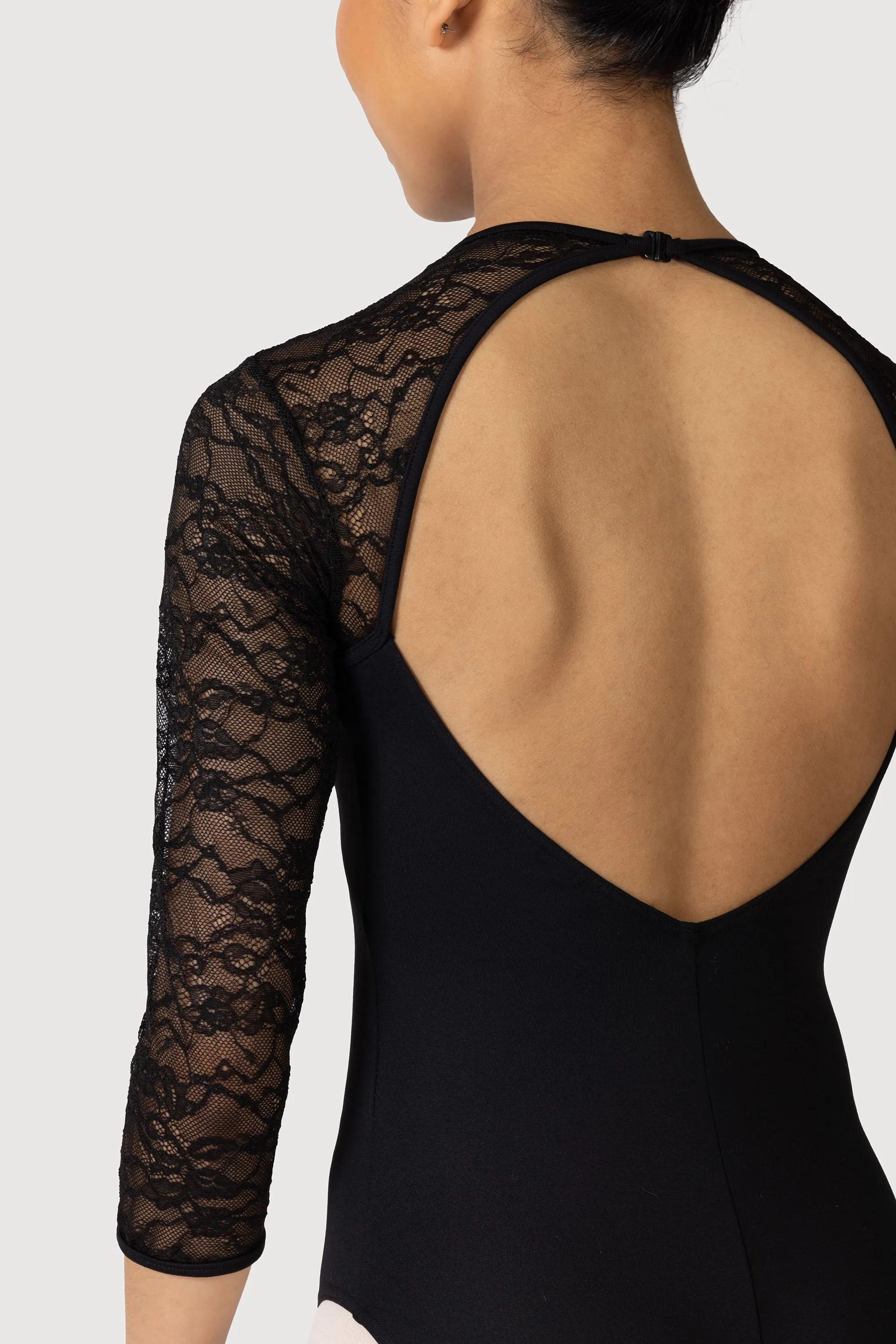 L56016 - Bloch Kate 3/4 Womens Sleeve Lace Leotard