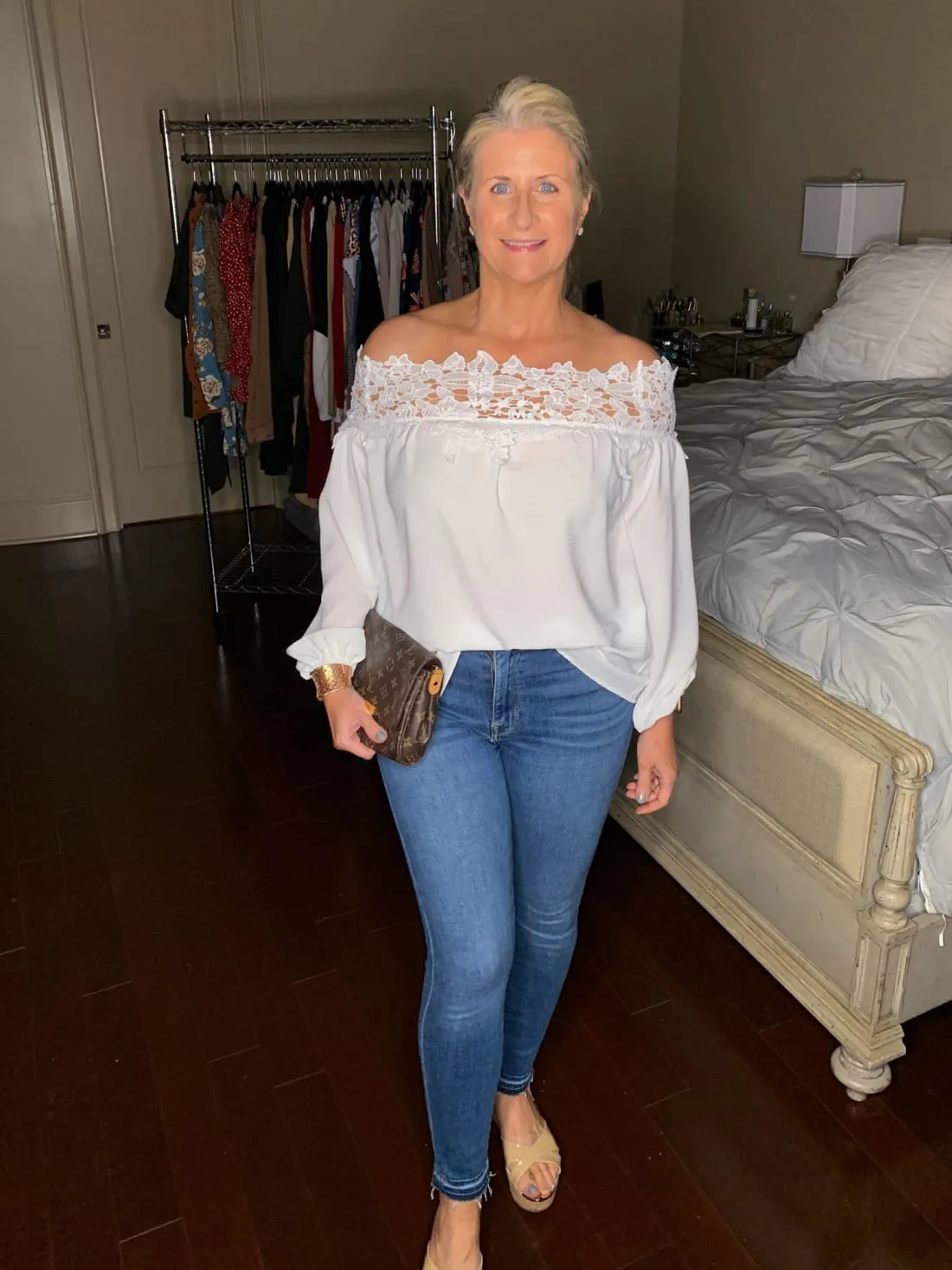 Lace Off Shoulder Top - Many Colors