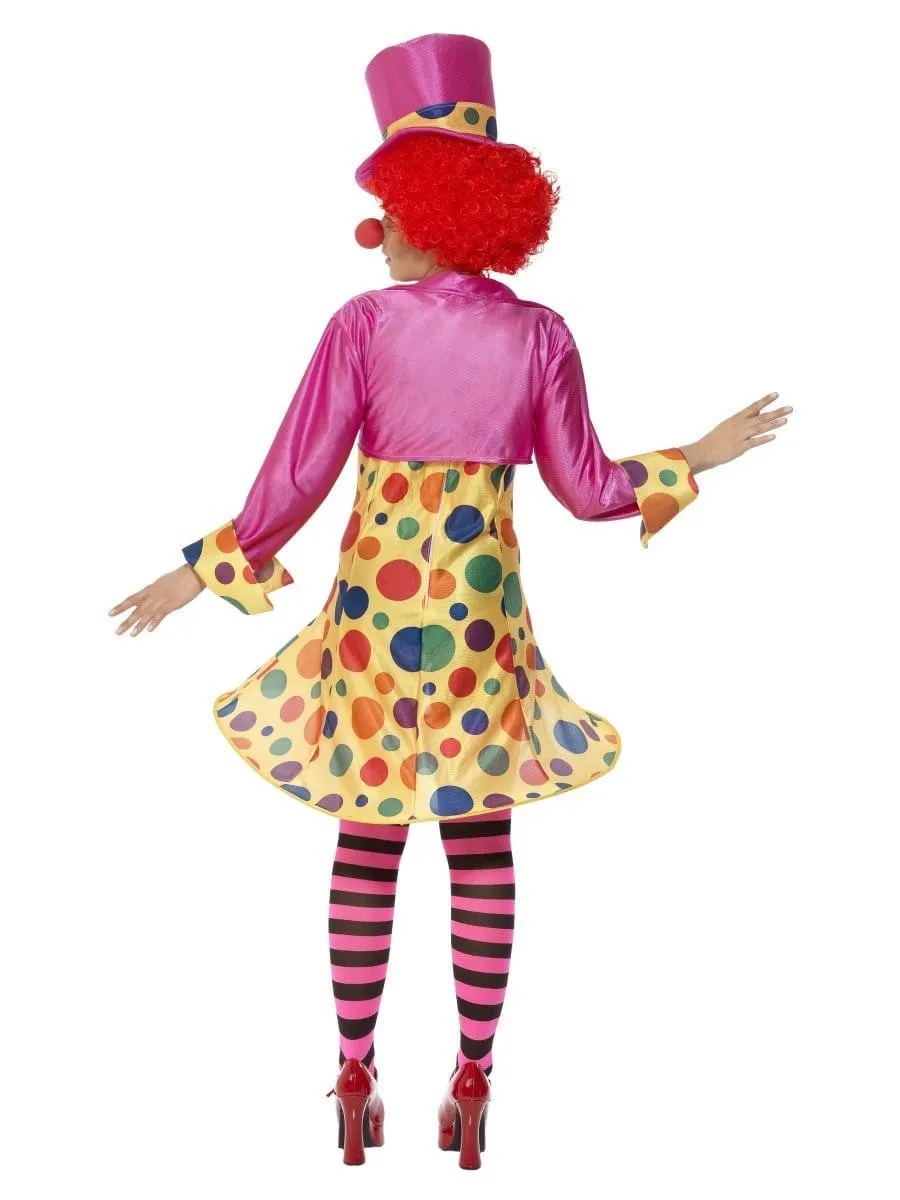 Lady Clown Costume Multi Coloured