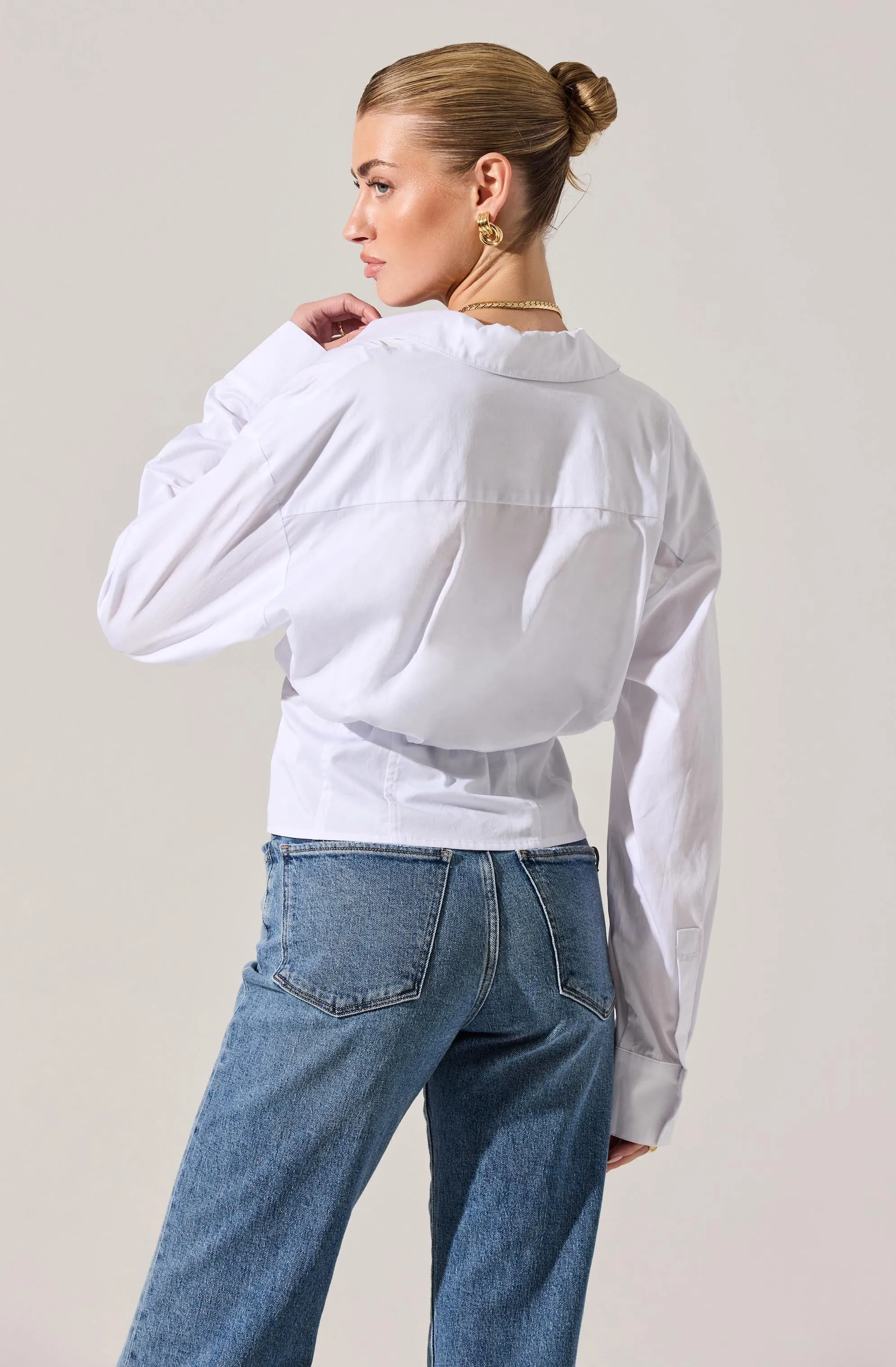 Layered Peekaboo Corset Shirt