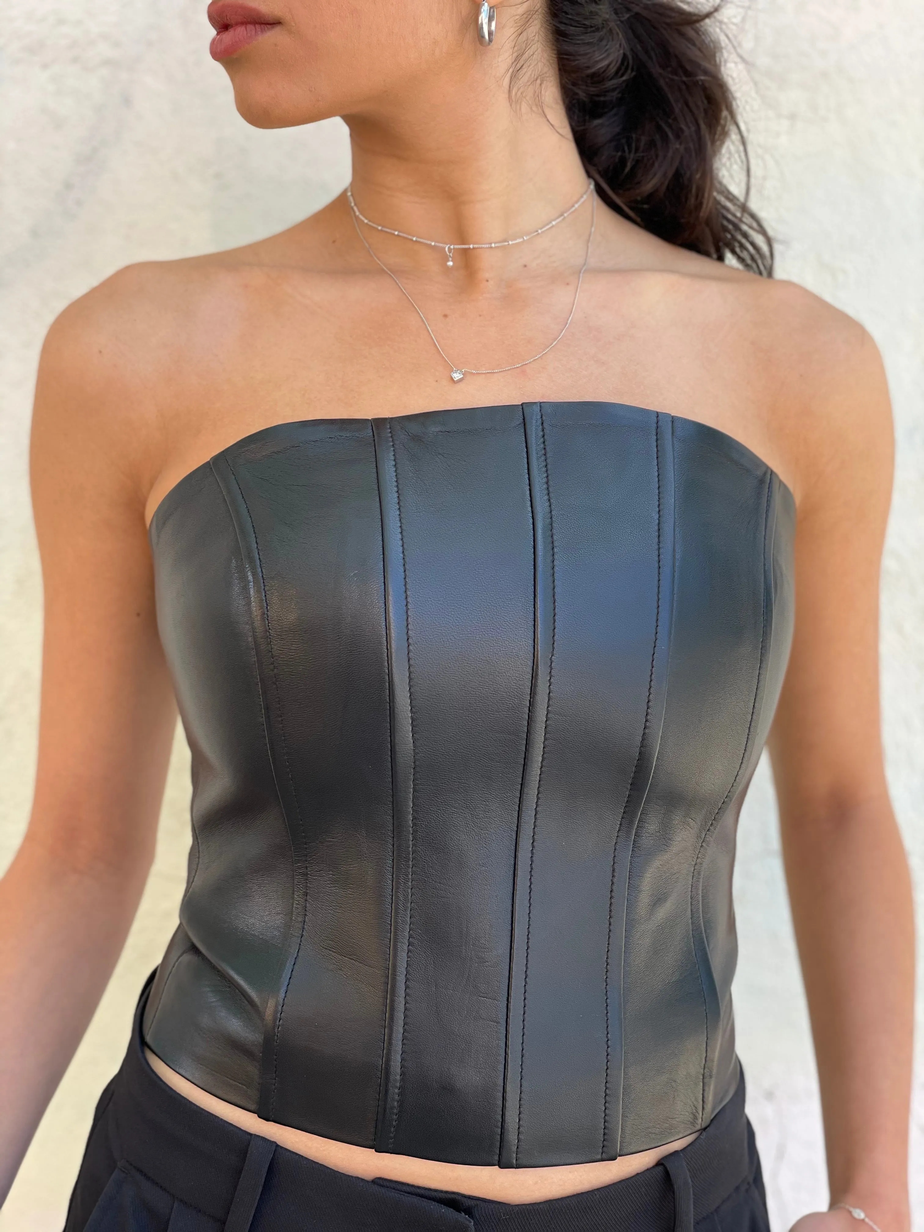 Leather Bustier