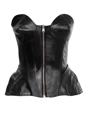 Leather Corset Top