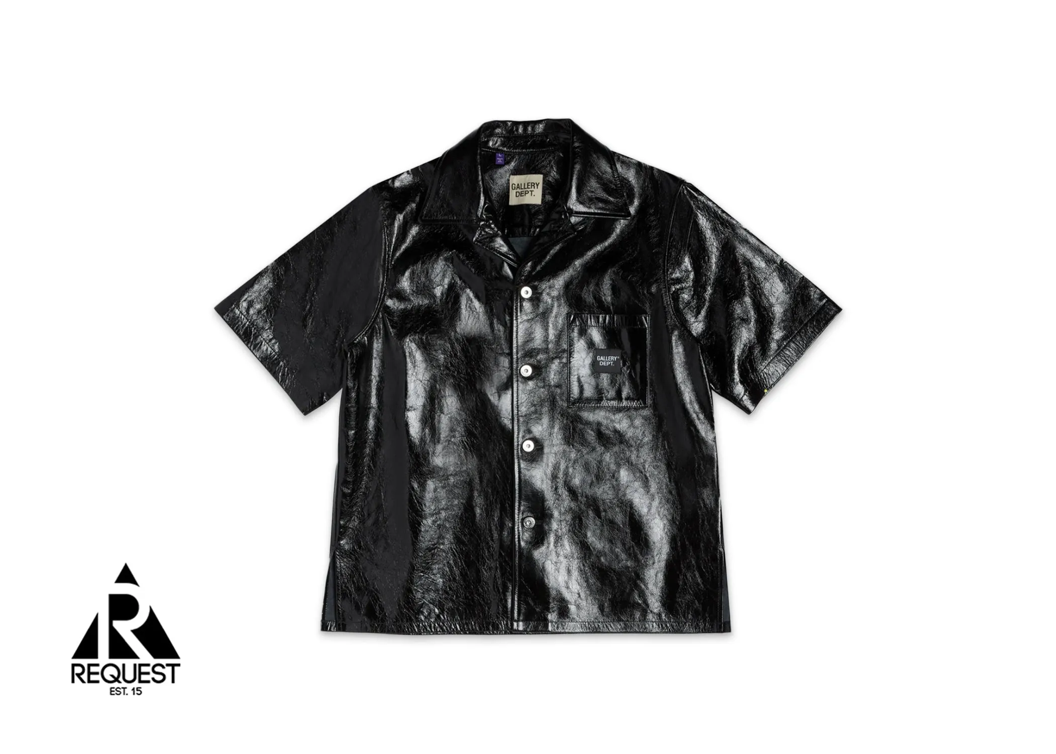 Leather Parker Shirt "Black"