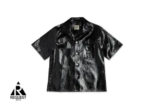 Leather Parker Shirt "Black"
