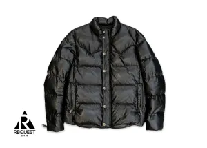 Leather Puffer Jacket