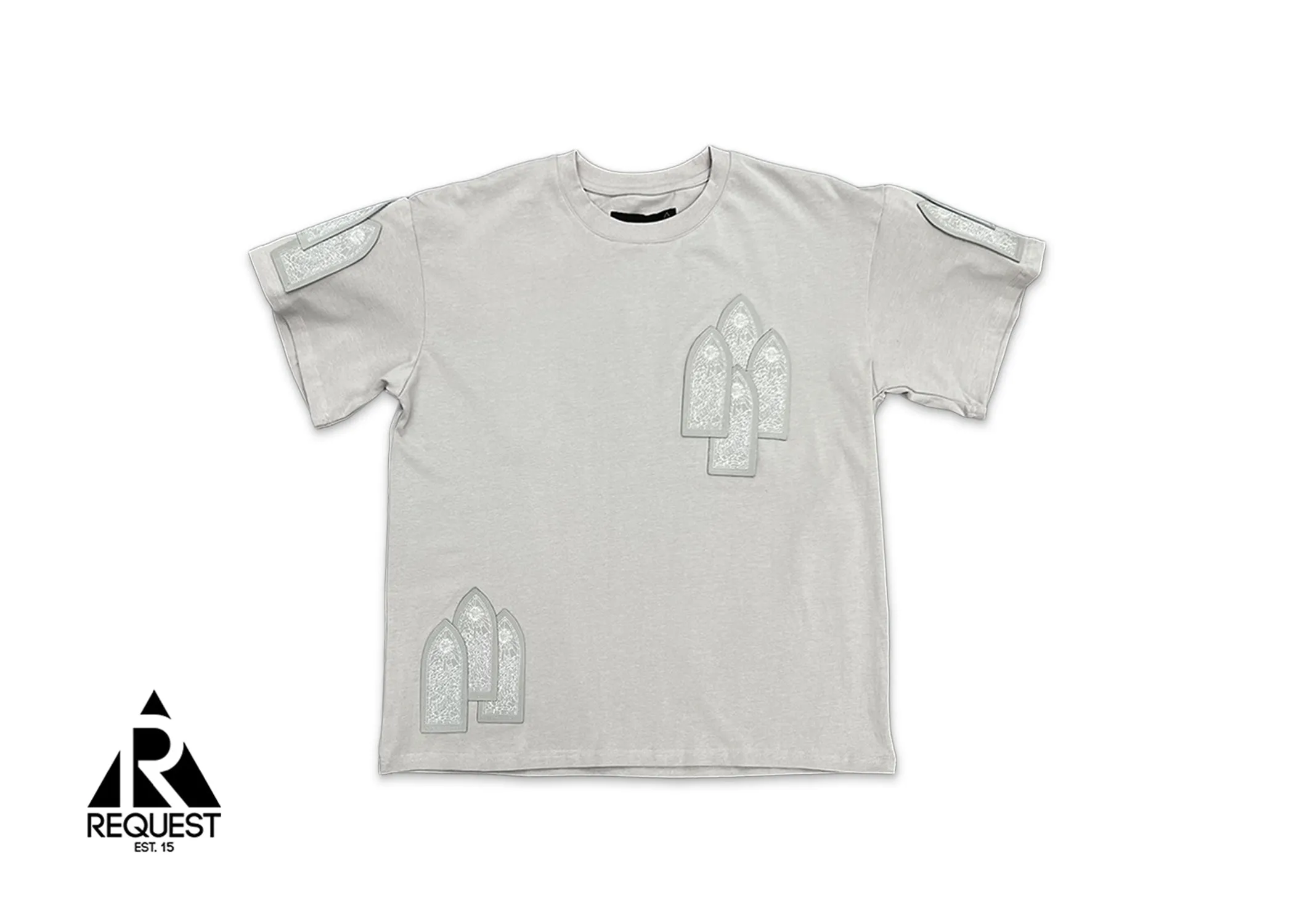 Leather Window Jersey Tee "Vintage Grey"